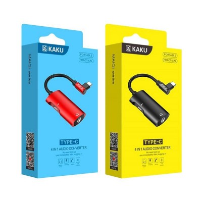 Переходник Kaku KSC-377 Lightning на 2 Lightning черный