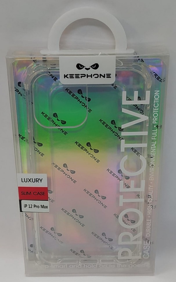 Накладка для i-Phone 12 Pro Max Keephone Armor противоударный жесткий силикон прозрачный