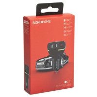 Автомобильное заряд. устр. Borofone BZ11 2USB 2.1A черное