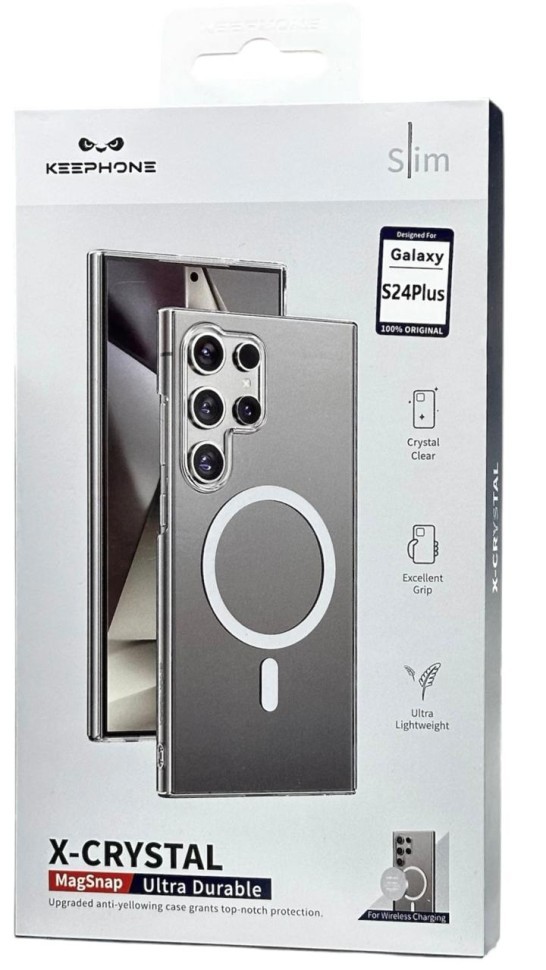 Накладка для Samsung Galaxy S24 Plus Keephone X-Crystal MagSnap Ultra Durable прозрачный