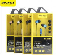 Стереонаушники AWEI с микрофоном ES910i серебристые