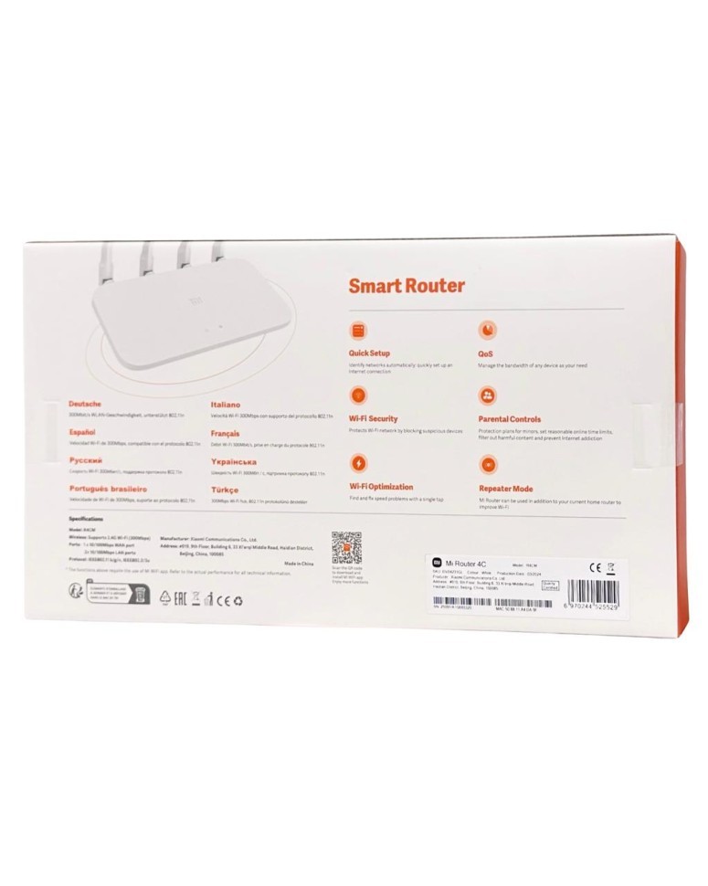 Wi-Fi роутер Xiaomi Mi 4C (DVB4231GL) Global белый