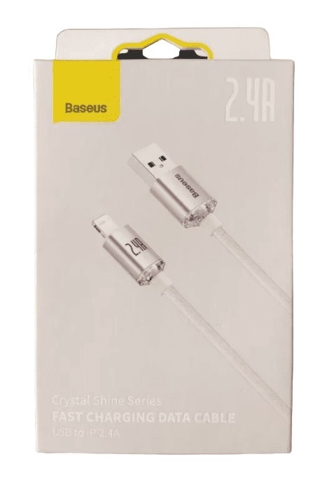 Usb Кабель-зарядка Lightning Baseus Crystal Shine 2.4A 2м (CAJY001204) розовый