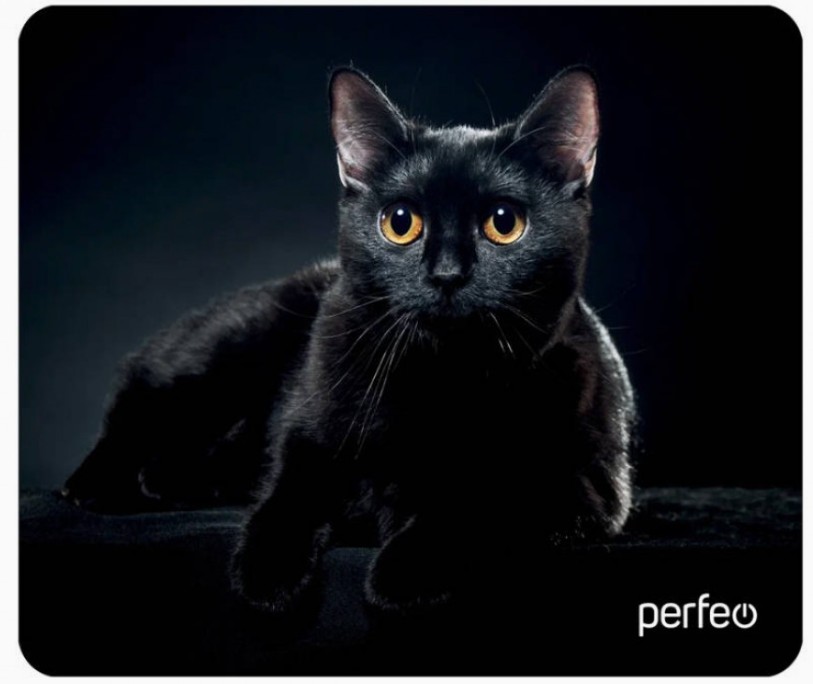 Perfeo Коврик для компьютерной мыши "Cat", Рис.21 (180*220*2 мм), ткань+резиновое основание