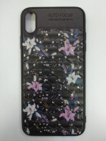 Накладка для i-Phone XS Max силикон Auto Focus разноцветный