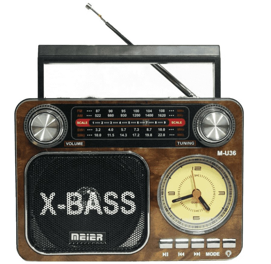 Портативный радиоприемник Meier M-36BT дерево