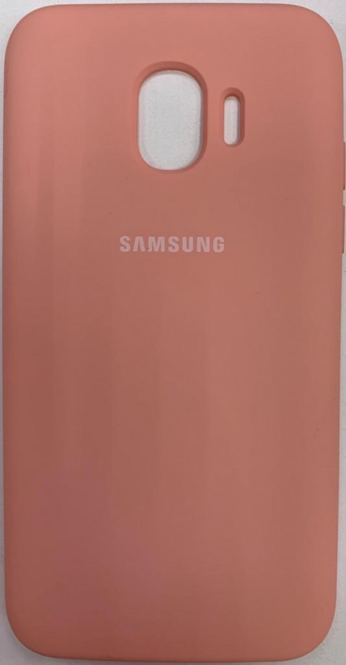 Накладка для Samsung Galaxy J2 (2018) Silicone cover розовая