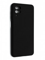 Накладка для Samsung Galaxy A12 Silicone cover черная