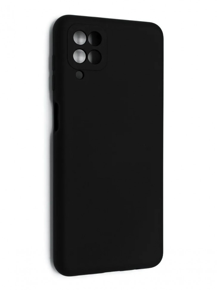 Накладка для Samsung Galaxy A12 Silicone cover черная