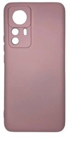 Накладка для Xiaomi 12 Silicone cover без логотипа пудро