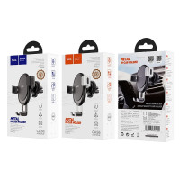 Держатель в автомобиль в воздуховод Hoco CA56 черно-серый