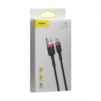 Usb Кабель-зарядка TYPE-C Baseus Cafule 3A 50см (CATKLF-A91) чёрно-красный