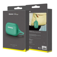 Силиконовый чехол Baseus Jelly Lanyard для AirPods Pro (WIAPPOD-D06) зеленый