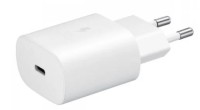 Сетевое зар. устр. для Samsung 25W TYPE-C с кабелем T-C - T-C в упаковке белое (High copy)