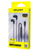 Стереонаушники Awei PC-21T с микрофоном Type-C 1.2м черные