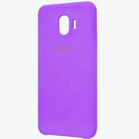 Накладка для Samsung Galaxy A5 (2018)/A8 (2018) Silicone cover сиреневая