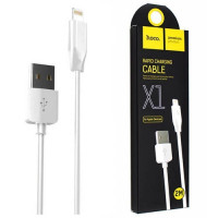 Usb Кабель-зарядка Lightning Hoco X1 Rapid 2.4A 2м силиконовый белый