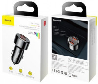 Автомобильное заряд. устр. Baseus Magic Series 2USB 6A 45W (CCMLC20A-01) черное