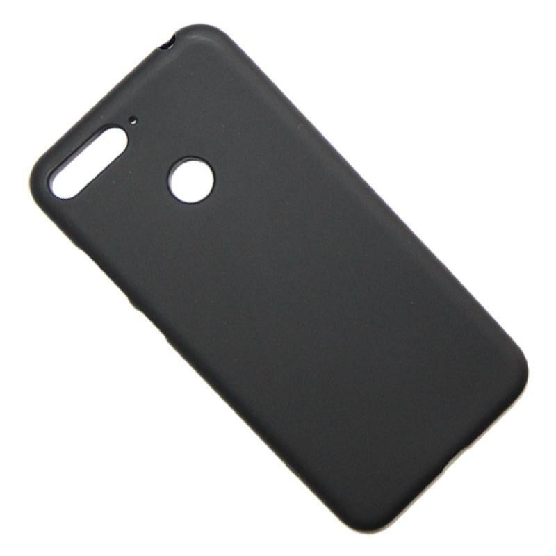 Чехол-накладка для Huawei Honor Y6 (2018)/7A Pro силикон матовый чёрный