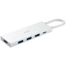 USB-хаб Xiaomi Type-C 5в1 3USB/1USB-C/HDMI XMDS05YM белый