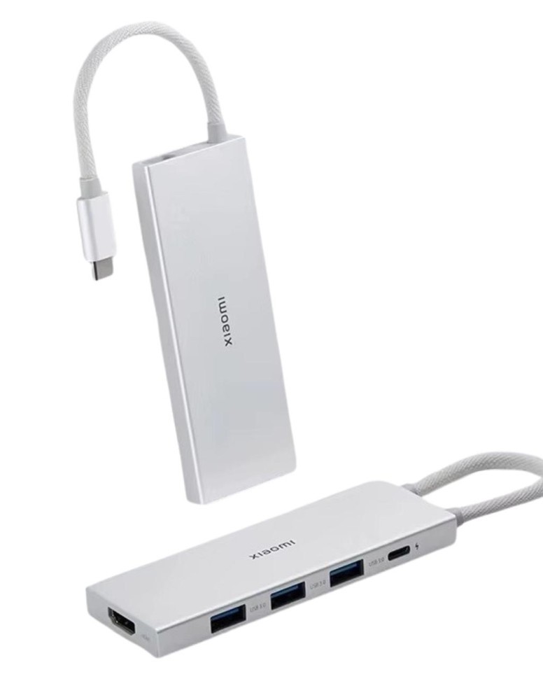 USB-хаб Xiaomi Type-C 5в1 3USB/1USB-C/HDMI XMDS05YM белый
