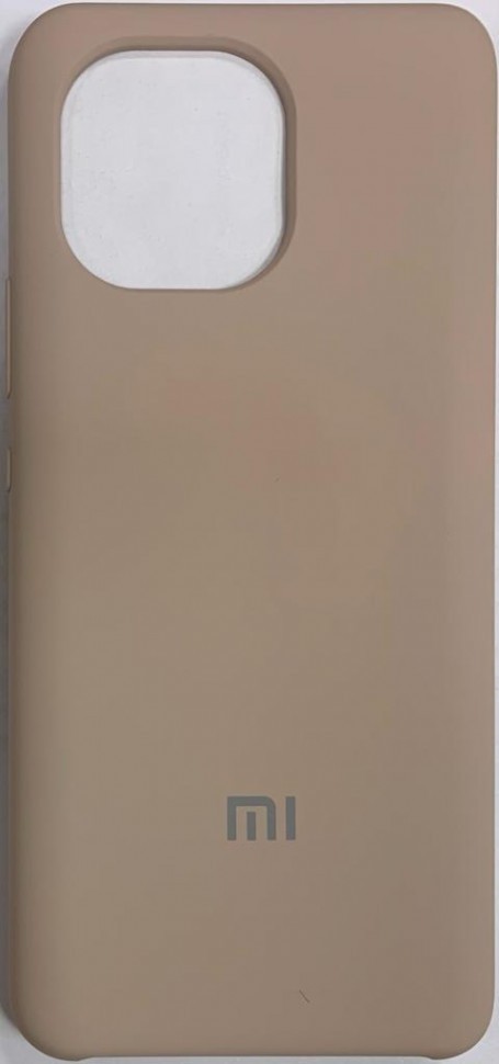 Накладка для Xiaomi Mi 11 Silicone cover пудро