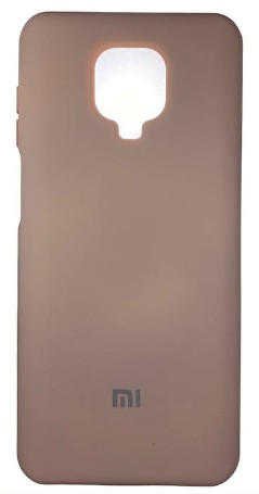 Накладка для Xiaomi Redmi Note 9 Pro Silicone cover пудро