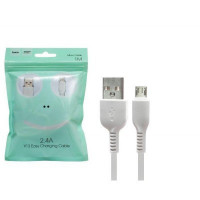 Usb Кабель-зарядка Micro Hoco X13 2.4A 1м силиконовый белый