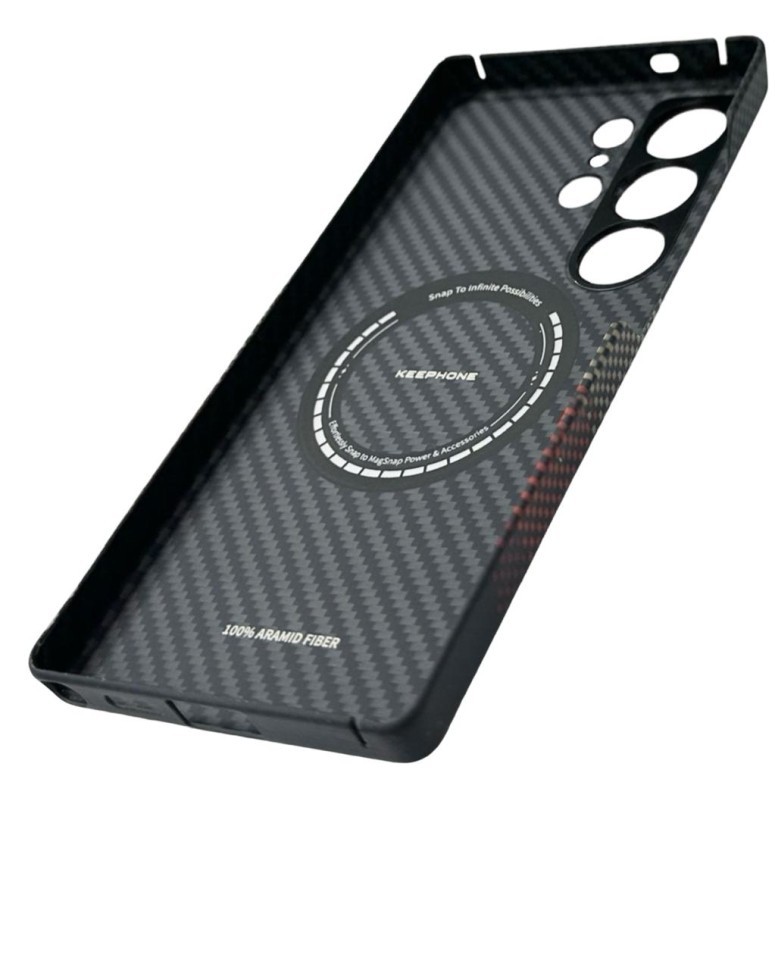 Накладка для Samsung Galaxy S25 Ultra Keephone Kevlar Sunlit Magsafe коричневый