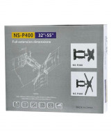 Кронштейн для телевизора NS- P 400 32-55"  наклонно-поворотный черный