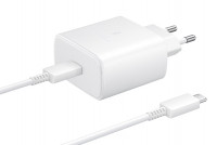 Сетевое зар. устр. Samsung 45W TYPE-C с кабелем TC - TC белое (Original)