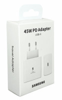 Сетевое зар. устр. для Samsung 45W TYPE-C в упаковке белый (High copy)