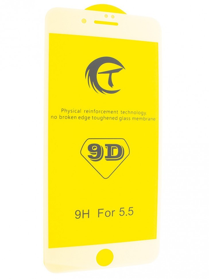 Защитное стекло для i-Phone 6 Plus/6s Plus 9D белое