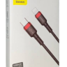 Кабель-зарядка Type-C на Lightning Baseus Cafule 18W 1м CATLKLF-91 красно-черный