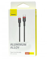 Кабель-зарядка Type-C на Lightning Baseus Cafule 18W 1м CATLKLF-91 красно-черный