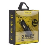 Автомобильное заряд. устр. Awei 2USB 2.4A C-100, черное