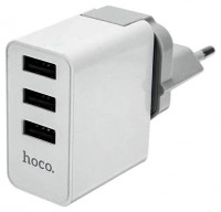 Сетевое зар. устр. Hoco C20 2,4A 3USB белое