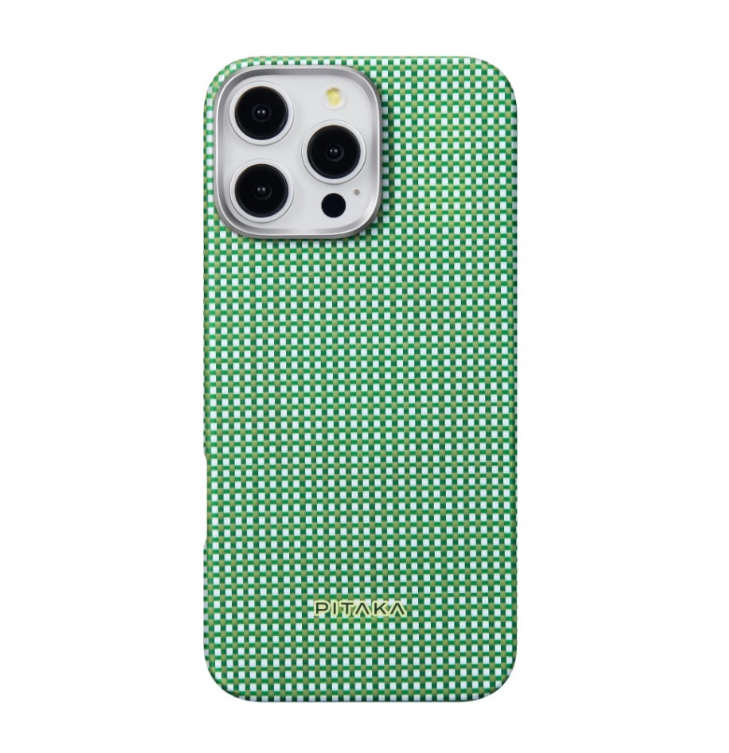 Накладка для i-Phone 16 Pro Max 6.9" Pitaka Ultra Slim case зеленая (Forest green)