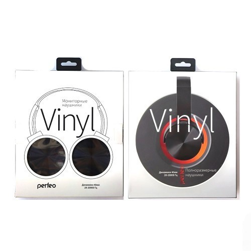 Стереонаушники полноразмерные Perfeo Vinyl 1.3м черные