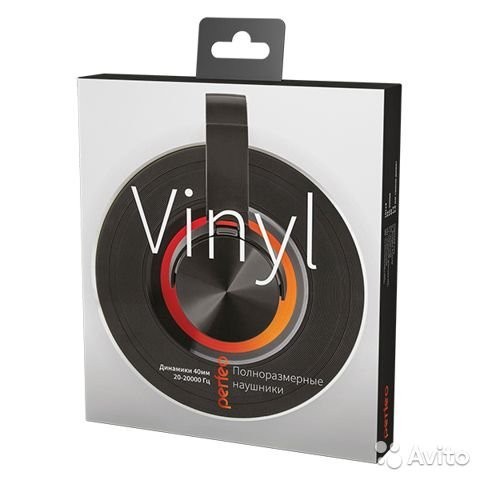 Стереонаушники полноразмерные Perfeo Vinyl 1.3м черные