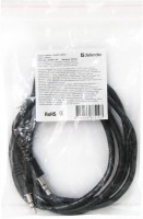 Аудиокабель AUX 3.5мм Defender (JACK01-05) 1.5м черный