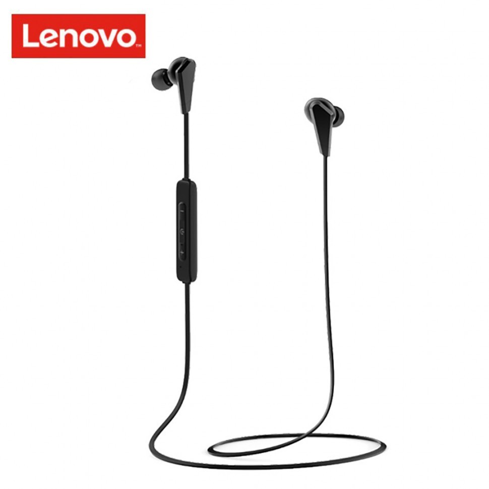 Беспроводные наушники для спорта Lenovo HE01 черные