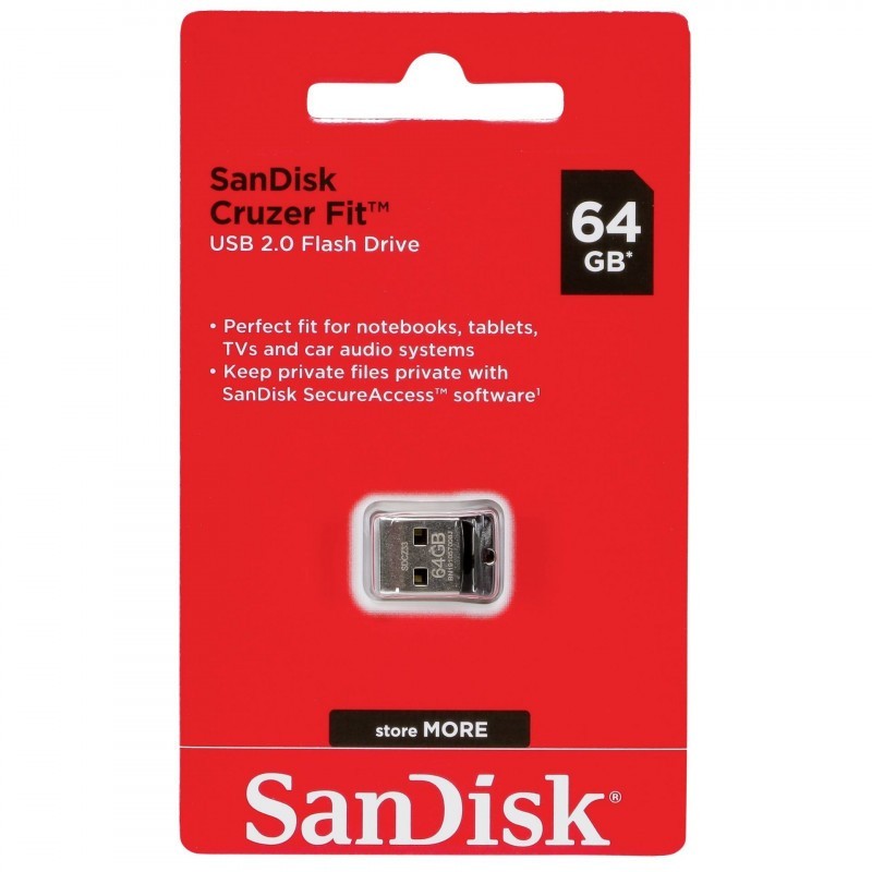 USB флеш накопитель SanDisk 64GB CZ33 Cruzer Fit (SDCZ33-064G-G35)