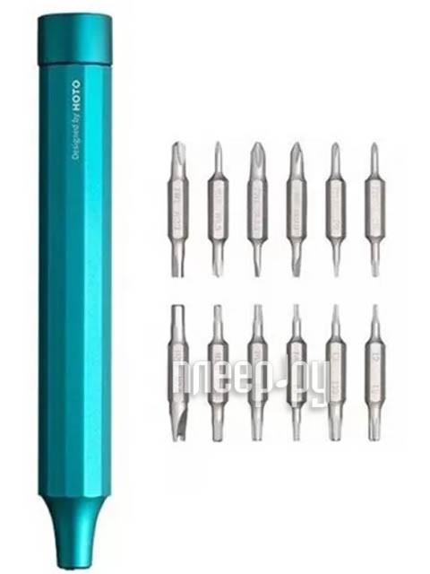 Отвертка электрическая Xiaomi Hoto Precision Screwdriver Kit 24 in 1 (QWLSD004) зеленая