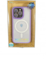 Накладка для i-Phone 13 Pro DFANS Magsafe силикон матовый сиреневая рамка