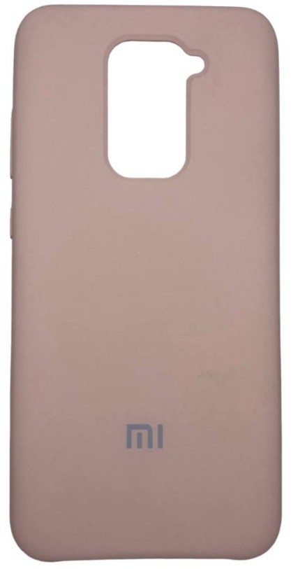 Накладка для Xiaomi Redmi Note 9 Silicone cover без логотипа пудро