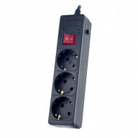 Сетевой фильтр Perfeo Power+ (PF-PP-3/5,0-B) 3 розетки 5м черный