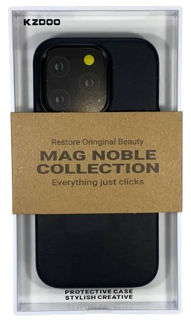 Накладка для i-Phone 14 Pro Max K-Doo Mag Noble кожаная черная
