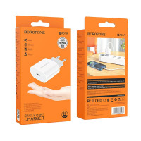 Сетевое зар. устр. Borofone BA61A 1C 10.5W белое