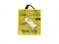 Автомобильное заряд. устр. Awei 2USB 3.4A C-300 белое